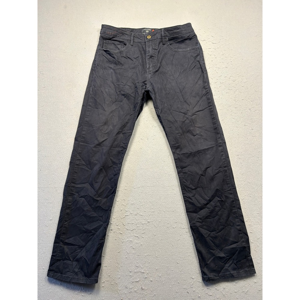 Dockers All Seasons Tech Pants Cotton Blend Navy Blue W32 Mens